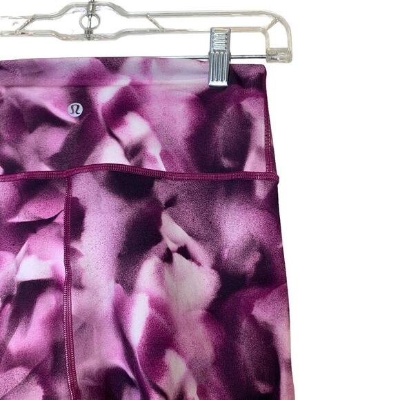 Lululemon‎ Purple Tie-Dye Wunder Under High Rise Pants SZ 6 - Picture 8 of 10